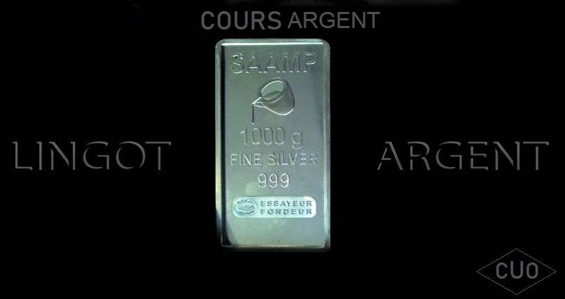 Cours de l' argent en temps réel, par le Comptoir Universel de l'Or